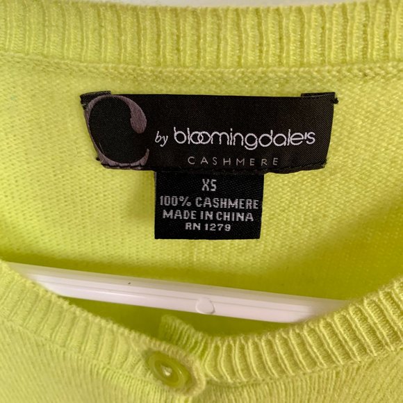 C by Bloomingdale's 100% cashmere cardigan - Picture 2 of 2
